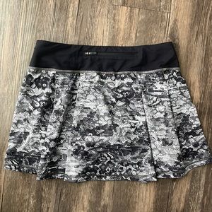 lululemon athletica Black and White Printed Athletic Skirt